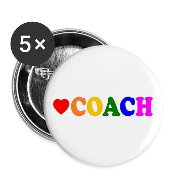 Coach - Buttons large 2.2''/56 mm (5-pack) - white - Front