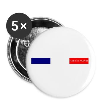 Made in France - Buttons large 2.2''/56 mm (5-pack) - white - Front