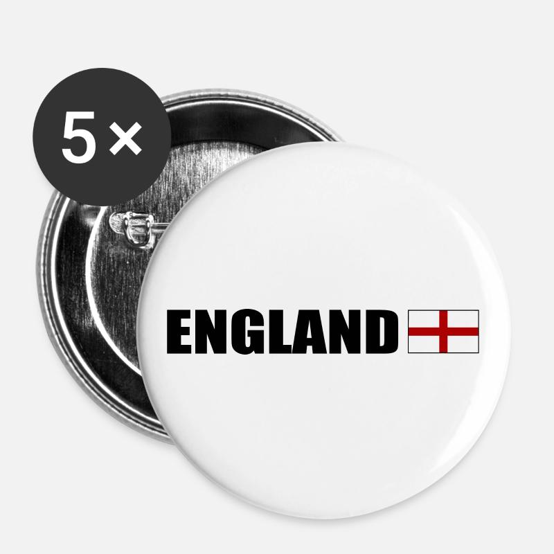 England - Buttons large 2.2''/56 mm (5-pack) - white