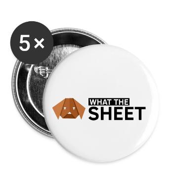 Conception d'origami japonais et origami kirigami - Lot de 5 grands badges (56 mm) - blanc - Devant
