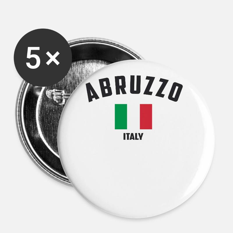 Abruzzo - Buttons large 2.2''/56 mm (5-pack) - white