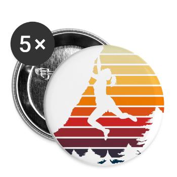 Vintage Sport Climbing Rock Climbing - Buttons large 2.2''/56 mm (5-pack) - white - Front