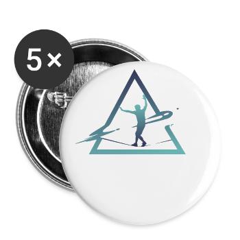 Slackline, Urban & Lifestyle - Buttons large 2.2''/56 mm (5-pack) - white - Front