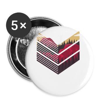 Slackline, Balance Sport - Buttons groß 56 mm (5er Pack) - Weiß - Vorne