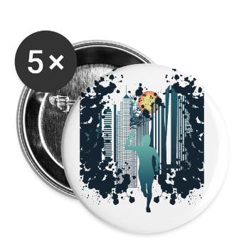 Skyline Marathon, Trail Running - Buttons large 2.2''/56 mm (5-pack) - white - Front