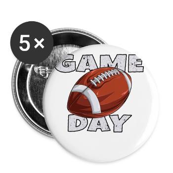 American Football Ist In Meinem Dna Game Day - Buttons groß 56 mm (5er Pack) - Weiß - Vorne