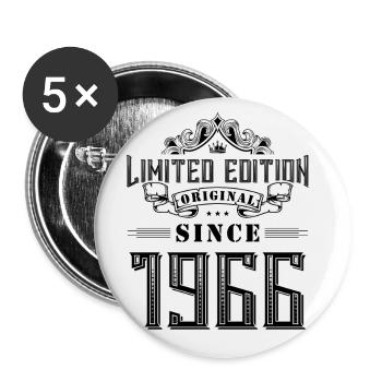 1966 limited edition - Buttons groß 56 mm (5er Pack) - Weiß - Vorne