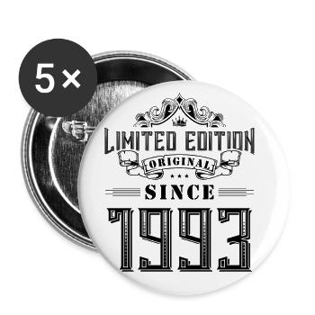 1993 limited edition - Buttons groß 56 mm (5er Pack) - Weiß - Vorne