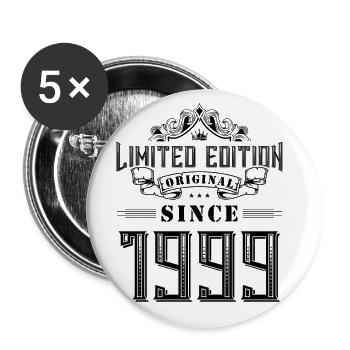 1999 limited edition - Buttons groß 56 mm (5er Pack) - Weiß - Vorne