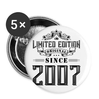 2007 limited edition - Buttons large 2.2''/56 mm (5-pack) - white - Front
