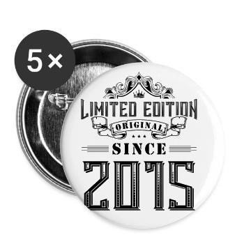 2015 limited edition - Buttons groß 56 mm (5er Pack) - Weiß - Vorne