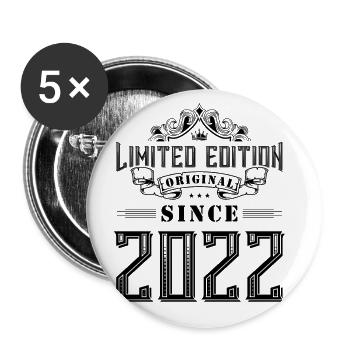 2022 limited edition - Buttons large 2.2''/56 mm (5-pack) - white - Front
