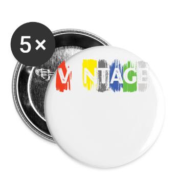 Born 1982 Retro 40th Birthday Limited - Buttons large 2.2''/56 mm (5-pack) - white - Front