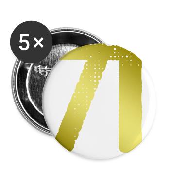 71 Zahl Trikot - Buttons groß 56 mm (5er Pack) - Weiß - Vorne