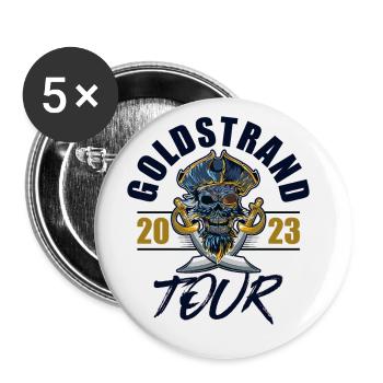 Golden Sands 2023 Skeleton - Buttons large 2.2''/56 mm (5-pack) - white - Front