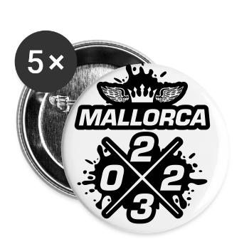 Mallorca 2023 - Buttons large 2.2''/56 mm (5-pack) - white - Front