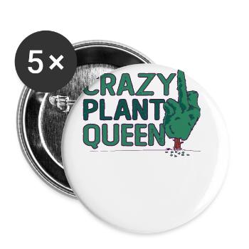 Embrace your love of plants with our - Buttons large 2.2''/56 mm (5-pack) - white - Front