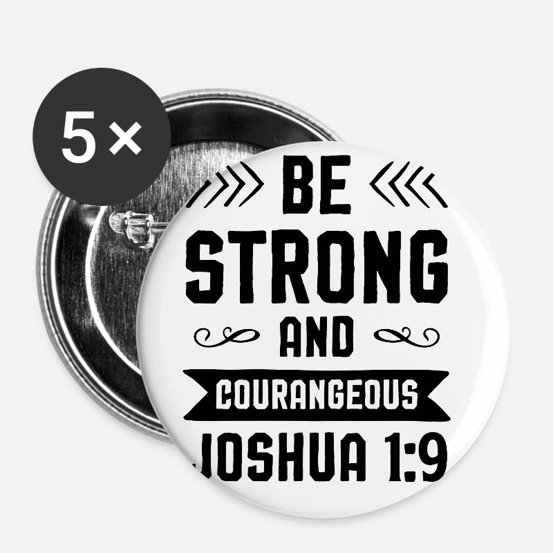 Bible Verses - Buttons large 2.2''/56 mm (5-pack) - white