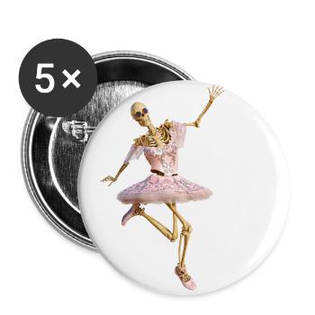 Das außergewöhnliche Hobby des Sensenmannes - Buttons groß 56 mm (5er Pack) - Weiß - Vorne