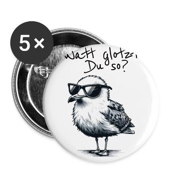 Watt vous regarde alors en disant - Lot de 5 grands badges (56 mm) - blanc - Devant