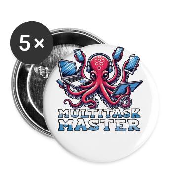 Exceptional skills with our - Buttons large 2.2''/56 mm (5-pack) - white - Front