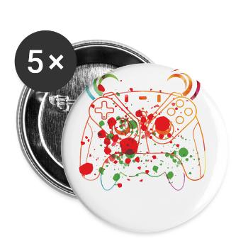 Gaming-legende Ich Habe Mein Spiel Unterbrochen, - Buttons groß 56 mm (5er Pack) - Weiß - Vorne