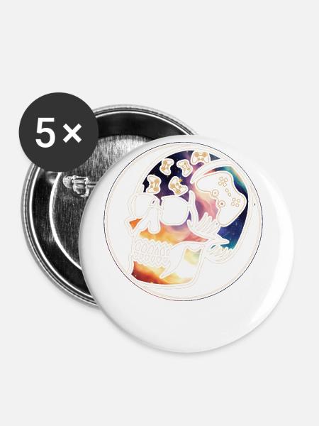 Play Controller Gamingschädel Controller - Buttons groß 56 mm (5er Pack) - Weiß