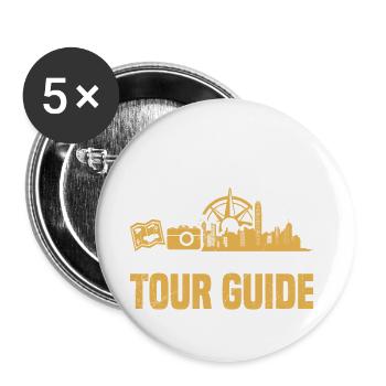 Détendez-vous tout le monde, je suis le meilleur - Lot de 5 grands badges (56 mm) - blanc - Devant