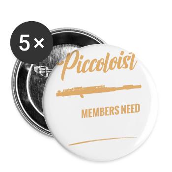 Piccolo, because the other members of the - Buttons large 2.2''/56 mm (5-pack) - white - Front