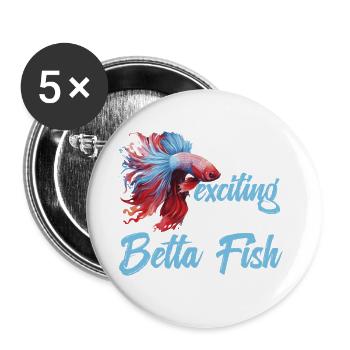 There's nothing more exciting than finding - Buttons large 2.2''/56 mm (5-pack) - white - Front