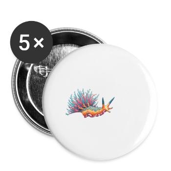 Ich Bin Nicht Faul, Ich Bin Energieeffizient, - Buttons groß 56 mm (5er Pack) - Weiß - Vorne