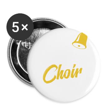 Rocking The Handbell Choir Mom Life - Buttons large 2.2''/56 mm (5-pack) - white - Front
