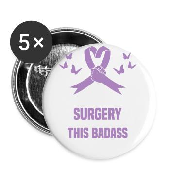 Pancreatic surgery is just one - Buttons large 2.2''/56 mm (5-pack) - white - Front