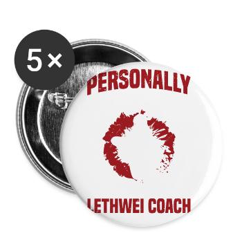 Personal victim of my Lethwei trainer - Buttons large 2.2''/56 mm (5-pack) - white - Front