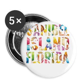 Sanibel Island en Floride m’appelle et je dois y aller - Lot de 5 grands badges (56 mm) - blanc - Devant