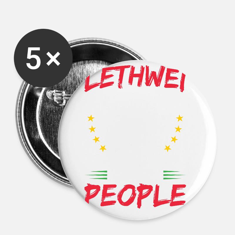 Lethwei, we do evil to evil people. - Buttons large 2.2''/56 mm (5-pack) - white