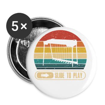Ich Spiele Pedal Steel -gitarrenrutsche, Um - Buttons groß 56 mm (5er Pack) - Weiß - Vorne
