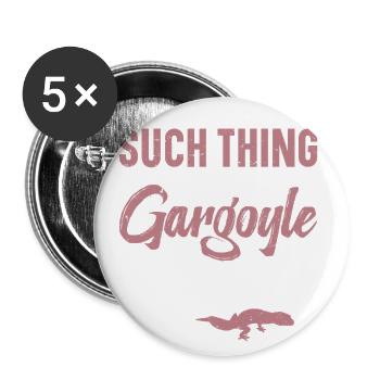 There are not enough gargoyle geckos - Buttons large 2.2''/56 mm (5-pack) - white - Front