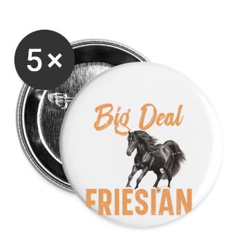 Nicht Zu Prahlen, Aber Ich Bin Eine Art Große - Buttons groß 56 mm (5er Pack) - Weiß - Vorne
