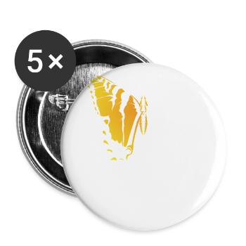 Le machaon tigré est le meilleur ami d’un ami - Lot de 5 grands badges (56 mm) - blanc - Devant