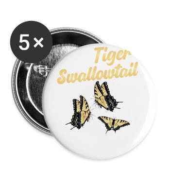 Ist Es Schon Tiger Swallows -Saison? - Buttons groß 56 mm (5er Pack) - Weiß - Vorne