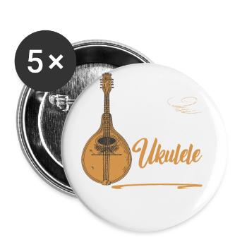 Je ne me risquerais pas à l’utiliser comme ukulélé. - Lot de 5 grands badges (56 mm) - blanc - Devant