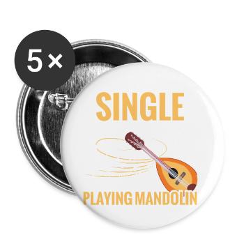 Si vous n’êtes pas un célibataire heureux, vous - Lot de 5 grands badges (56 mm) - blanc - Devant
