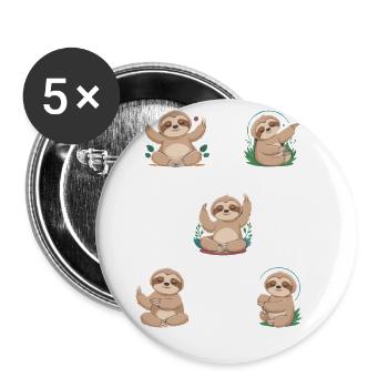 Attraper la chanson Fleur Perdre Go Et Deep - Lot de 5 grands badges (56 mm) - blanc - Devant