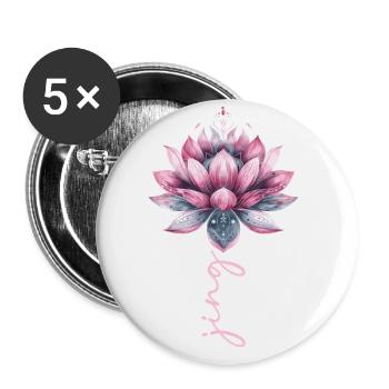 Attraper la chanson Fleur Perdre Go Et Deep - Lot de 5 grands badges (56 mm) - blanc - Devant
