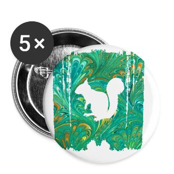 Squirrel E 71 B - Buttons large 2.2''/56 mm (5-pack) - white - Front