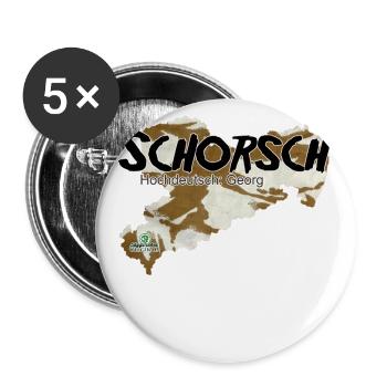 Schorsch - Georg - Säggsch - Buttons large 2.2''/56 mm (5-pack) - white - Front