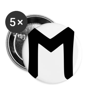 Celtic symbols - rune EHWASZ 1 - Buttons large 2.2''/56 mm (5-pack) - white - Front
