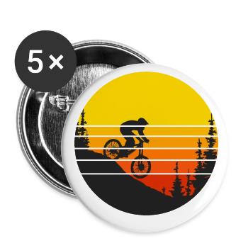mountain bike mountain bike mountain bike - Buttons large 2.2''/56 mm (5-pack) - white - Front
