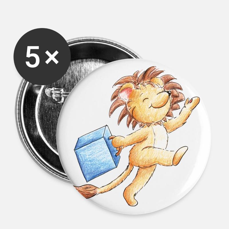 Suitcase - Buttons large 2.2''/56 mm (5-pack) - white